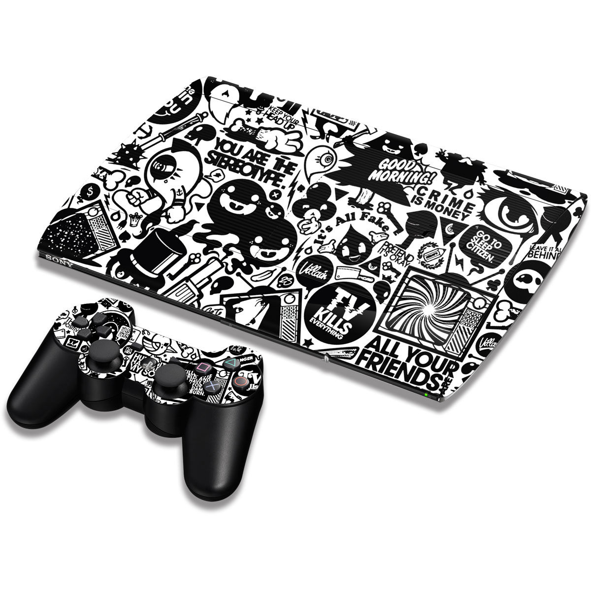 PS3 Super Slim B&W