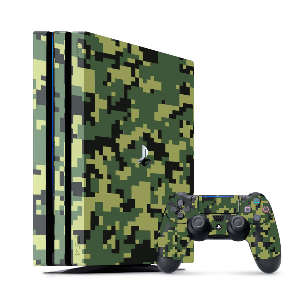 PS4 Pro Green Camo