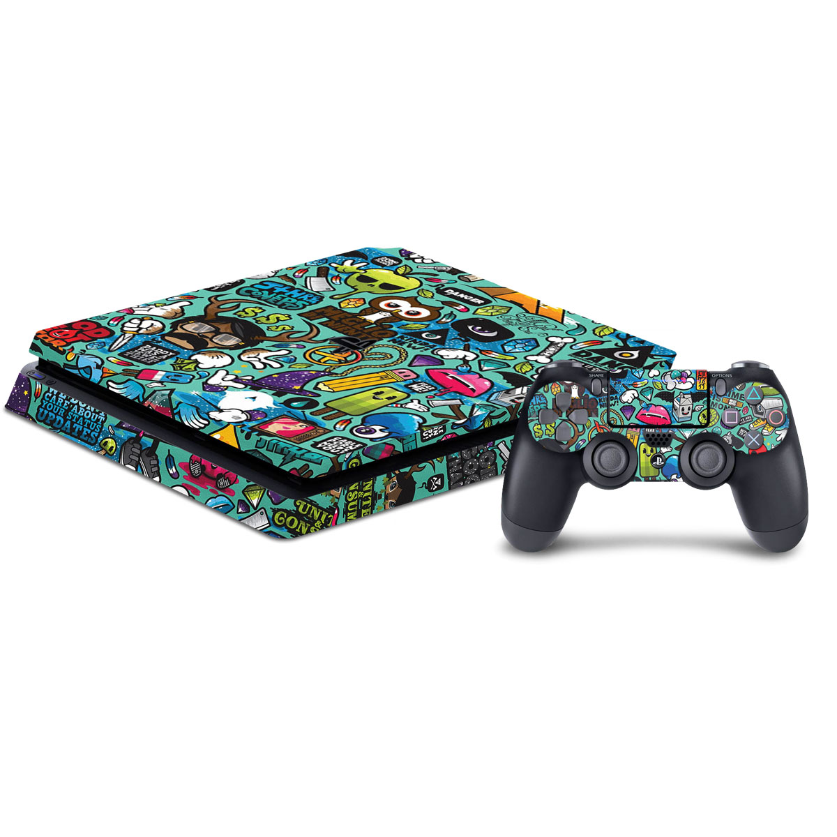 PS4 Slim Blood Vector