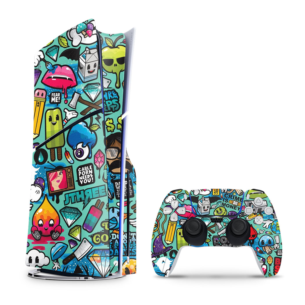 PS5 Slim Blood Vector